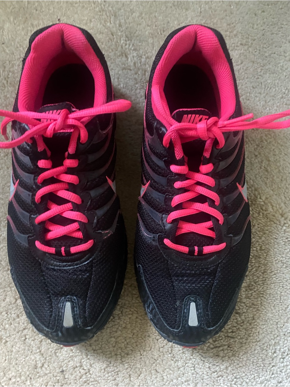 Nike Women's Air Max Torch 4 Black & Hot Pink Running Sneakers